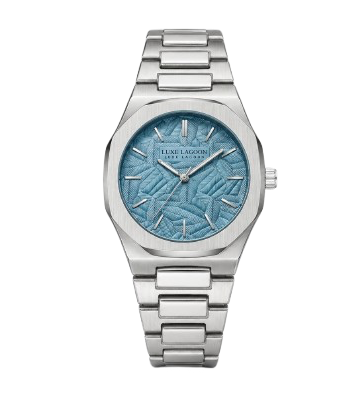 Homme Acier Bleue